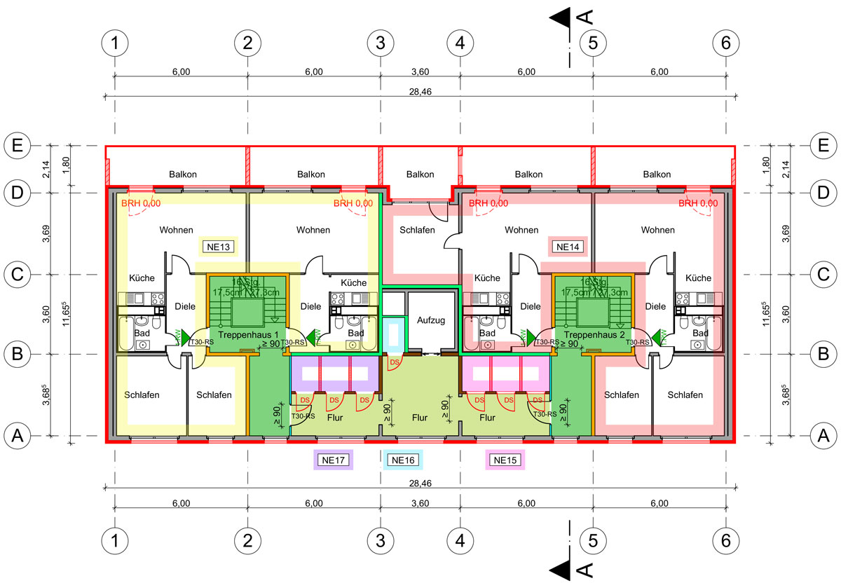 brandschutz-hochhaus-wohnhaus-grundriss-erdgeschoss