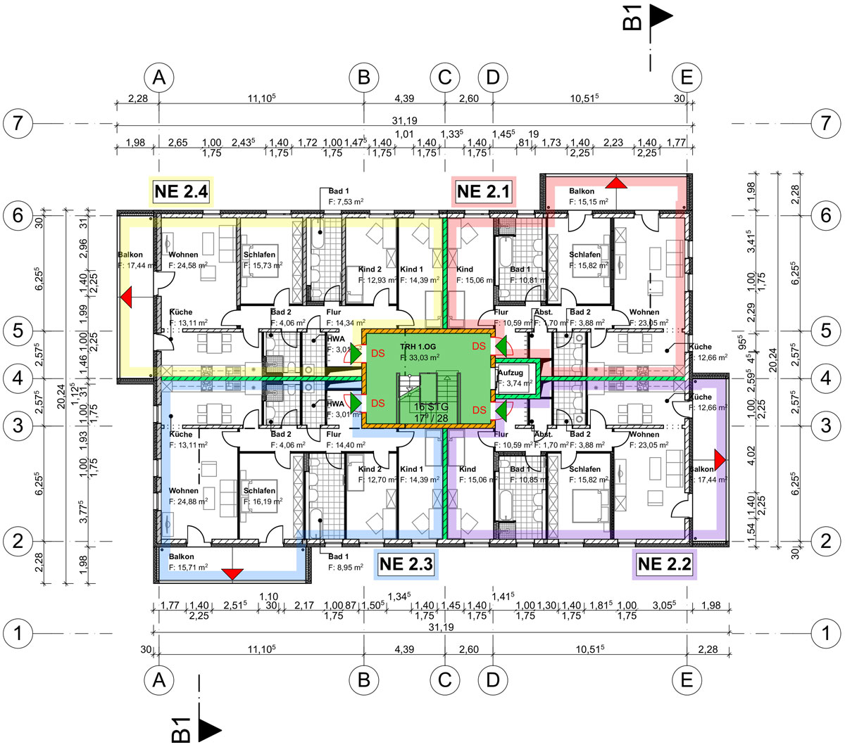 brandschutz-wohnhaus-regelgrundriss